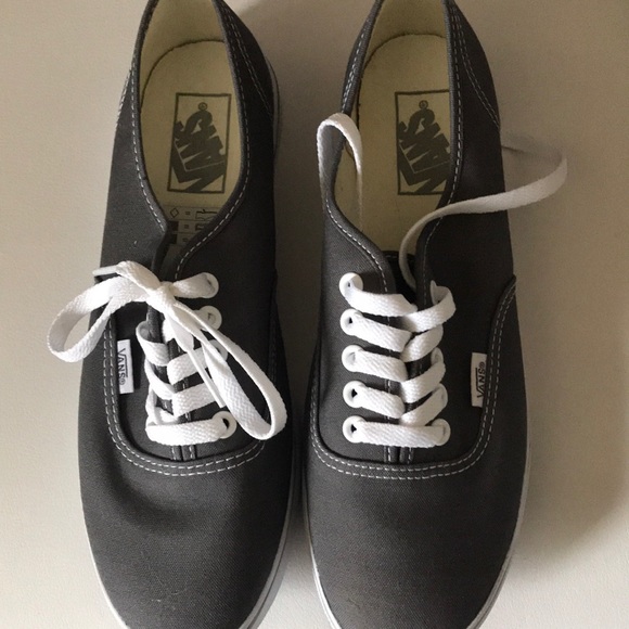 vans dark grey shoes